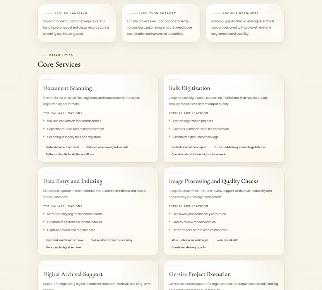 PVS core services grid